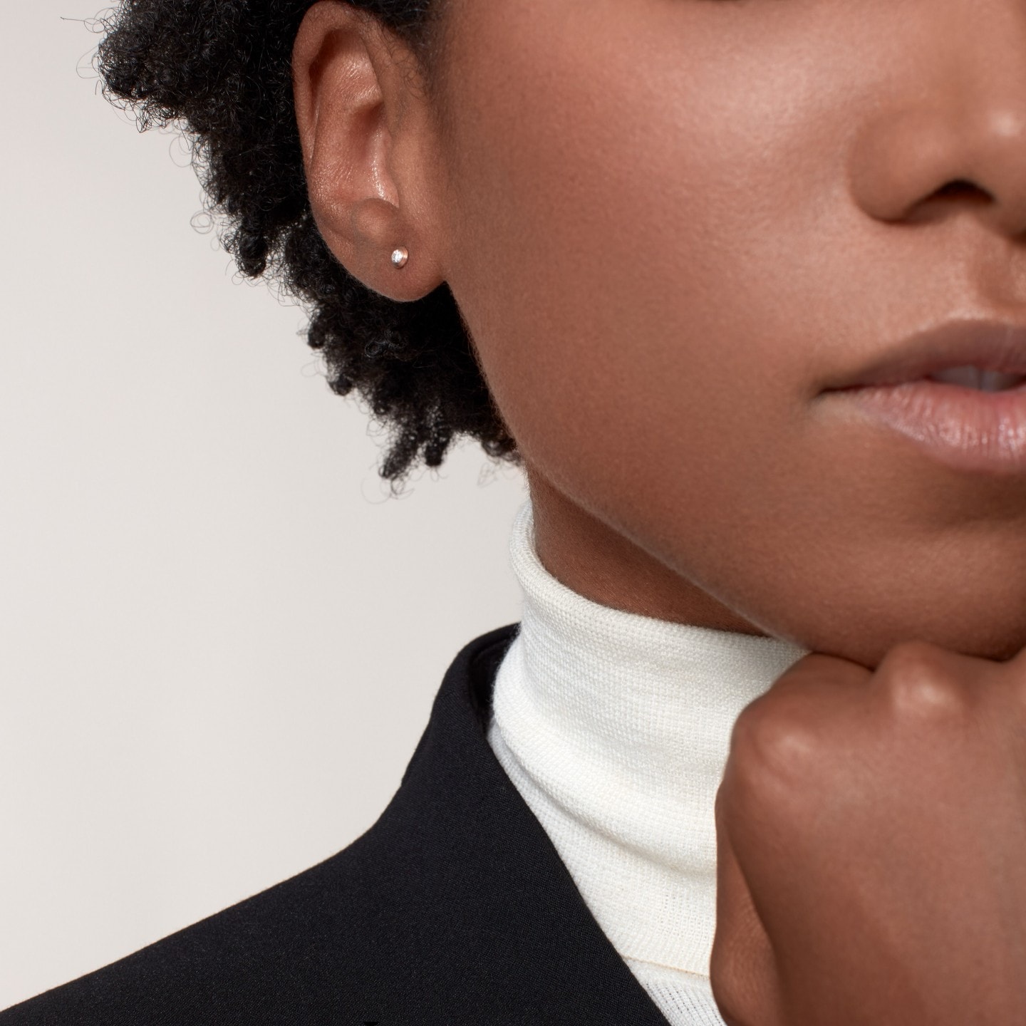 Cartyer d'Amour stud earrings Cartyer earrings, Rose gold, diamonds, Mini model - Gorchic - $44.99