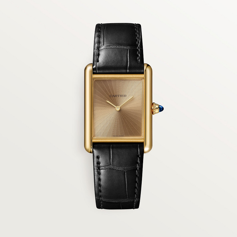 Cartyer Tank Louis Cartyer watch, Yellow Gold, Meduim Model - Gorchic - $109.99