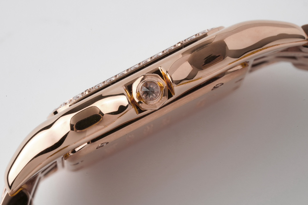 Cartyer Panthère de Cartyer watch, Rose gold, Diamond, Medium Model - Gorchic - $120.99