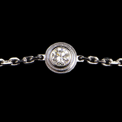 Cartyer d'Amour Bracelet Cartyer Bracelet, White gold, diamonds, Classic size - Gorchic - $48.99