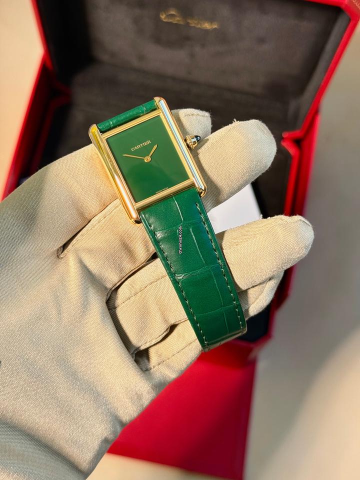 Cartyer Tank Louis Cartyer watch,Yellow Gold,Medium Model - Gorchic - $109.99