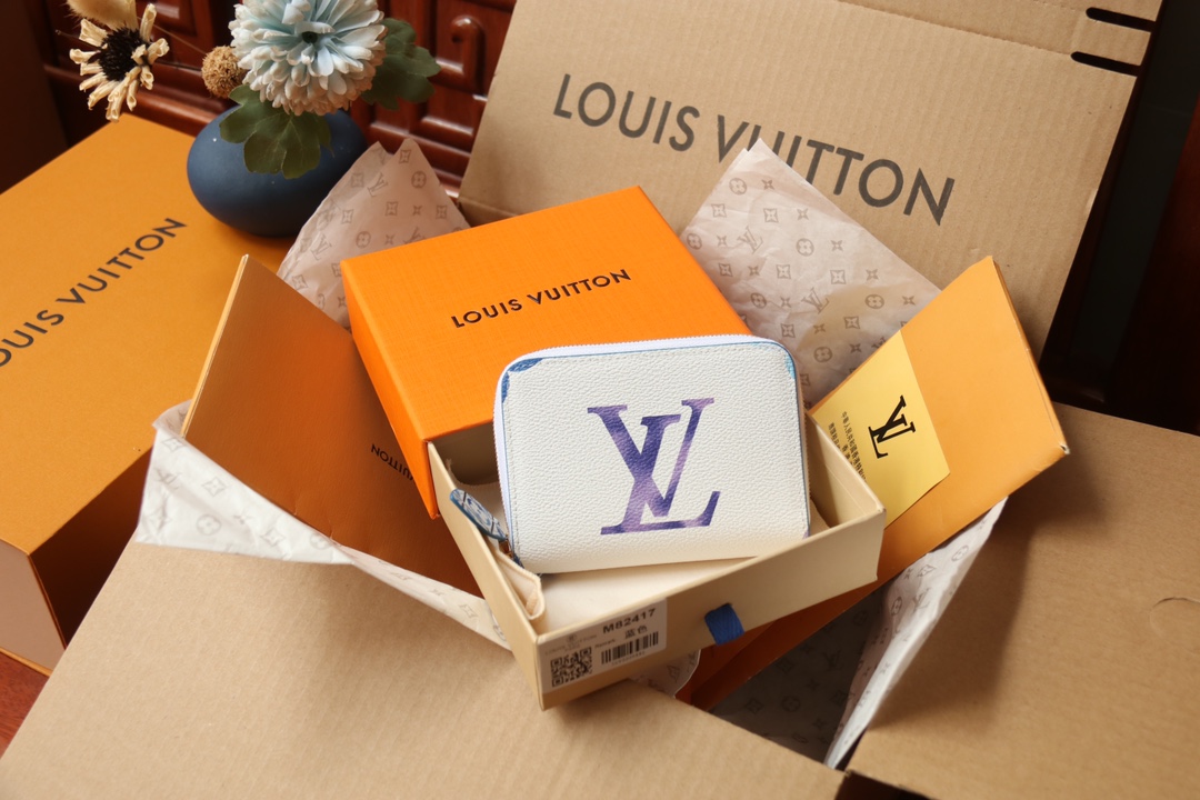 [TOP]Designer Zippy Coin Purse Bag - Blue - Gorchic - $136.99