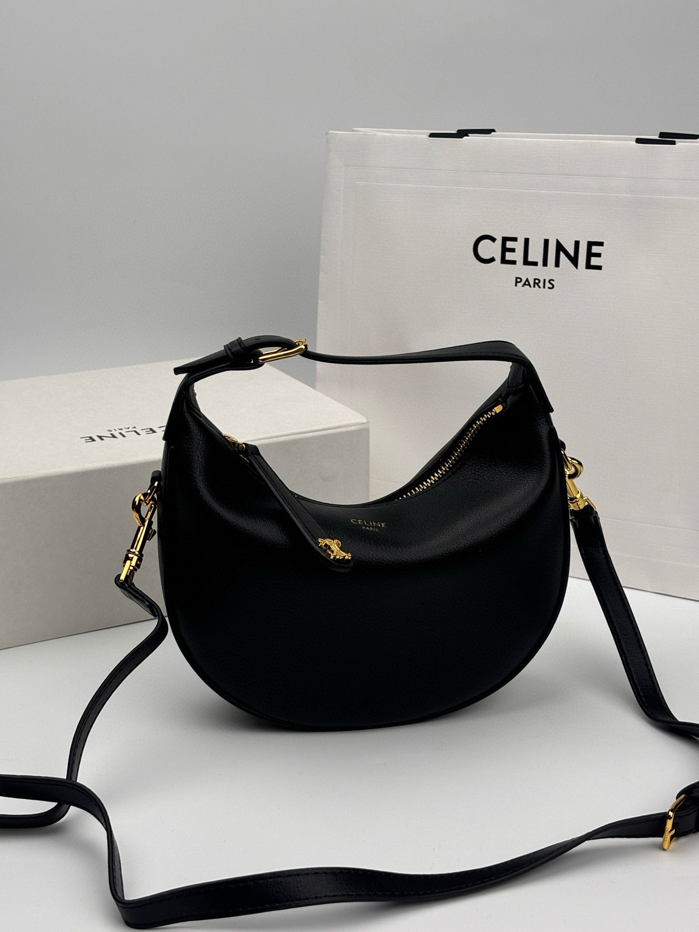 Teen CL Lulu IN Grained Calfskin Bag- Black - Gorchic - $139.99