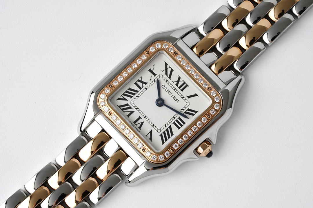 Cartyer Panthère de Cartyer watch, Rose Gold, Diamond, Small Model - Gorchic - $120.99