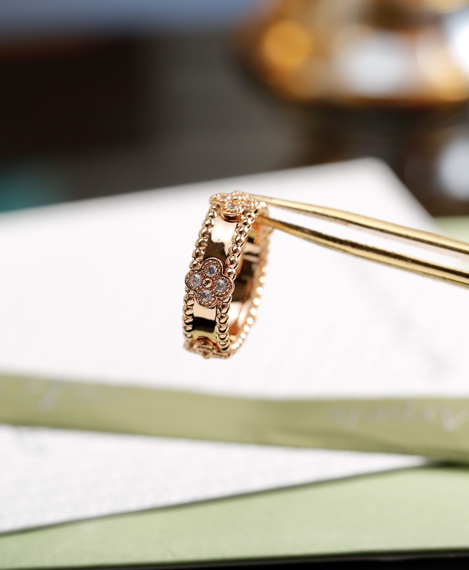 VAC Perlée clovers ring - Gorchic - $39.99