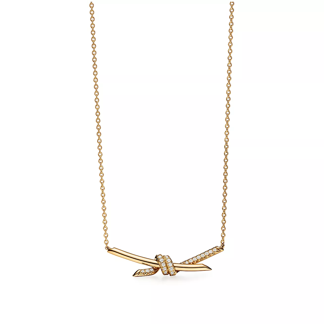 T.F. Knot Pendant Necklace - Gorchic - $44.99