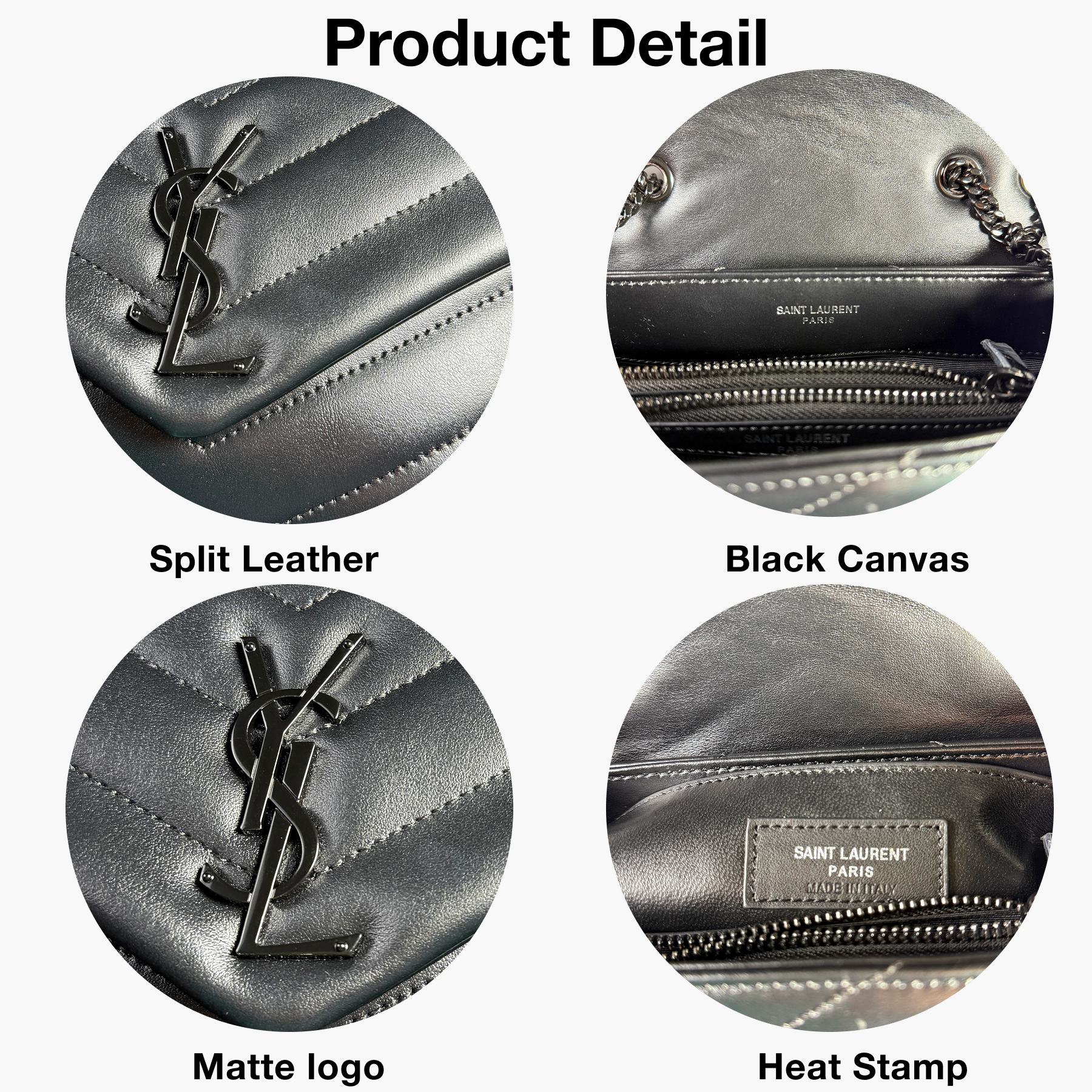 [TOP]Lady Designer Loulou Quilted Leather Shoulder Bag Black - Bag - Gorchic - $366.99