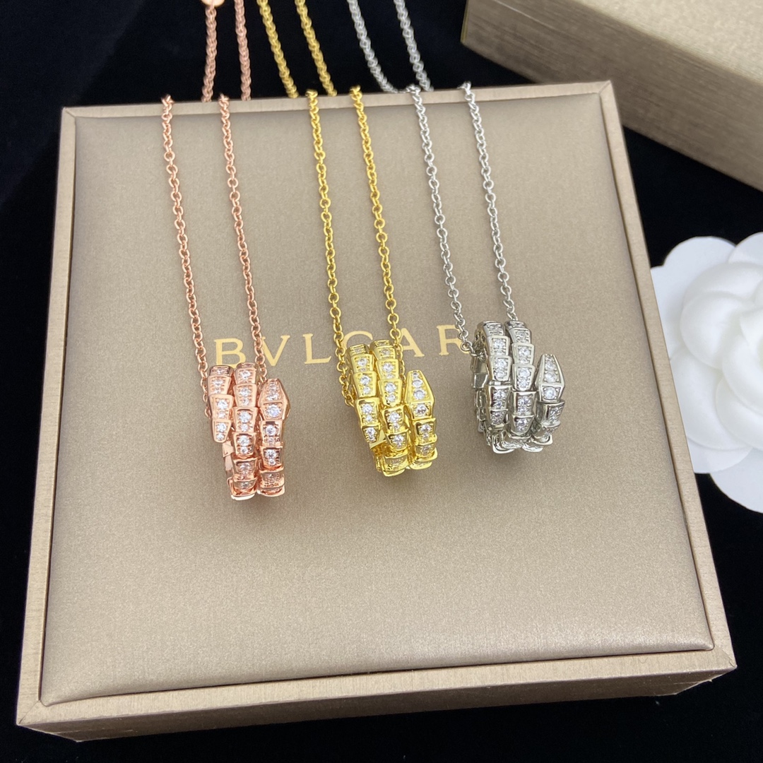 BV Serpenti Viper Necklace - Gorchic - $44.99