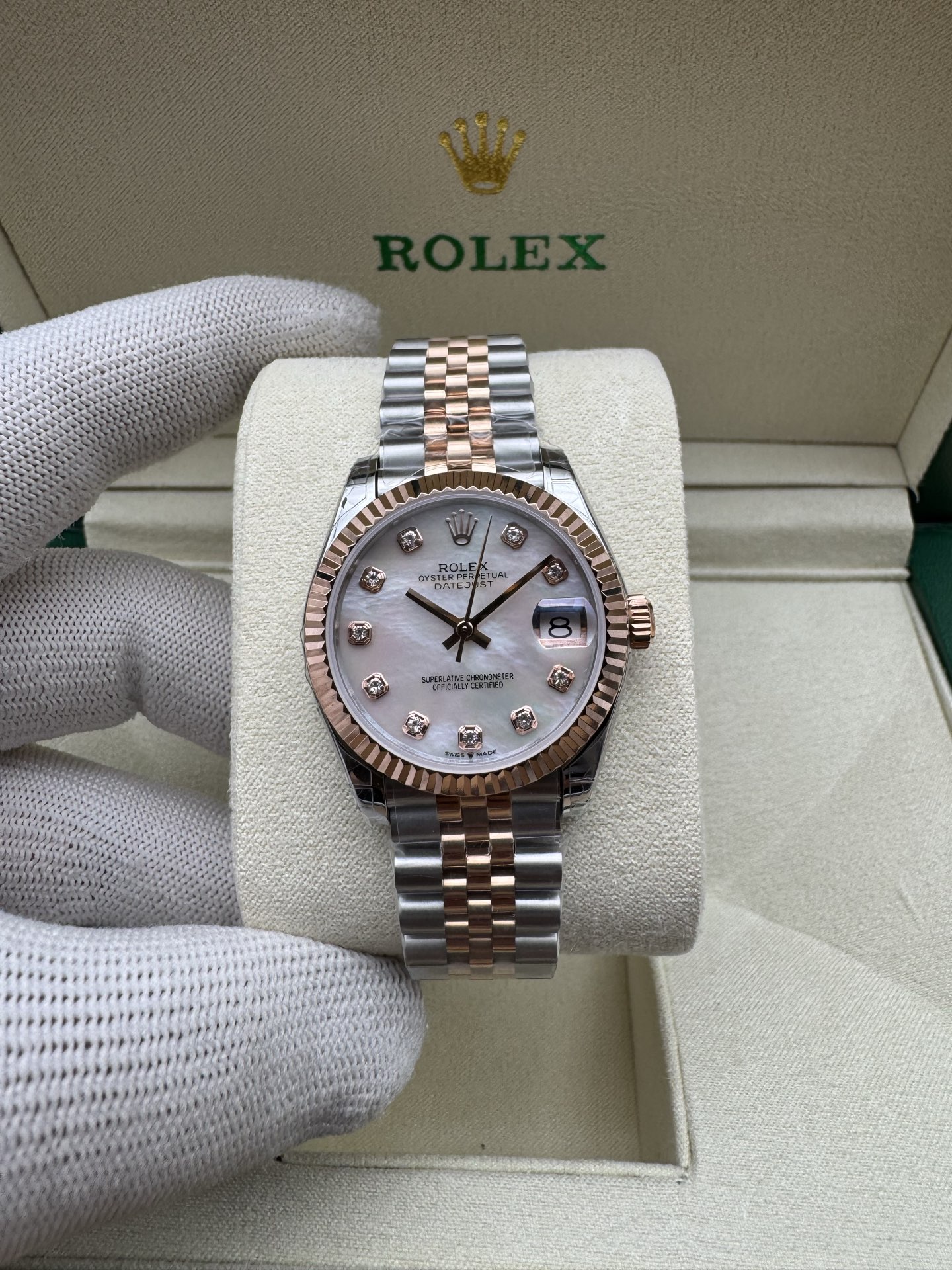 Rolex Datejust Rolex watch, Oystersteel, Rose Gold,Classic Size - Gorchic - $130.99