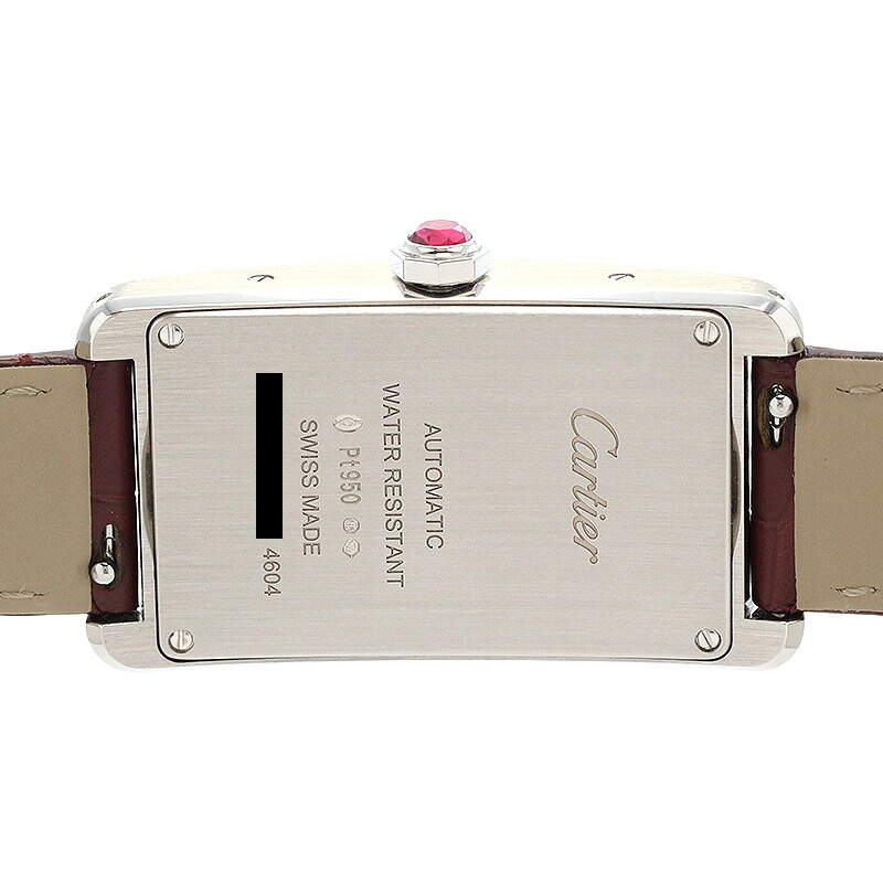 Cartyer Tank Américaine Cartyer watch, White Gold, Large Model - Gorchic - $109.99
