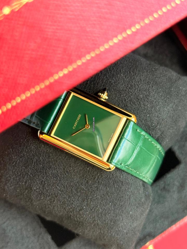 Cartyer Tank Louis Cartyer watch,Yellow Gold,Medium Model - Gorchic - $109.99