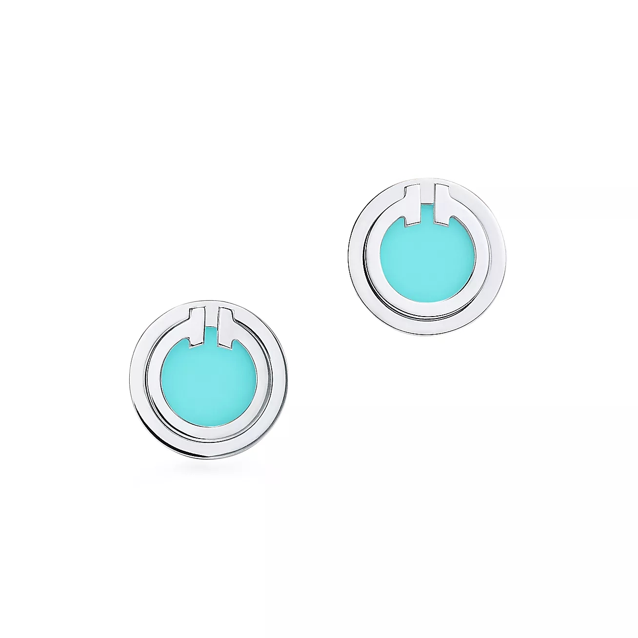 T.F. T Turquoise Circle Earrings - Gorchic - $44.99
