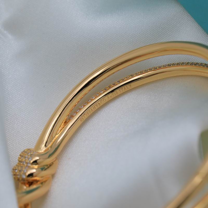 T.F. Knot Double Row Hinged Bracelet - Gorchic - $48.99