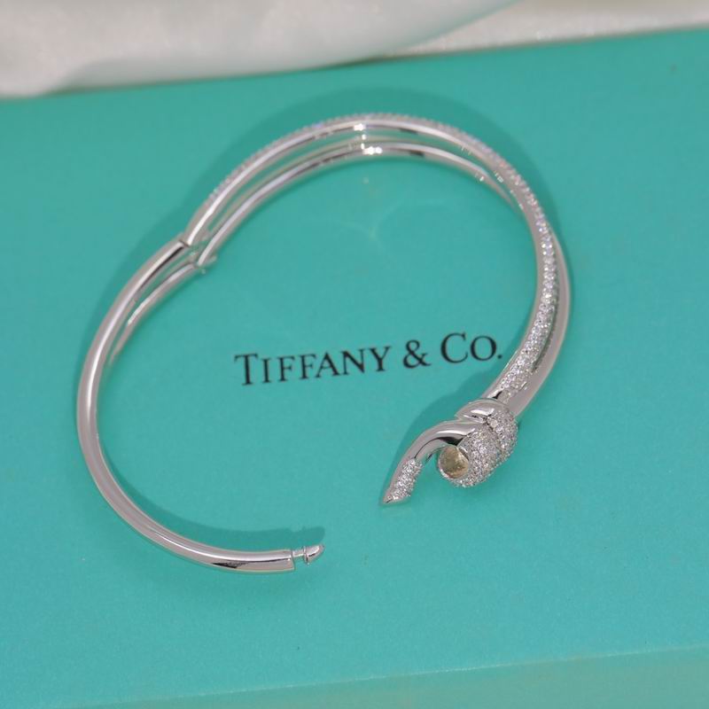 T.F. Knot Double Row Hinged Bracelet - Gorchic - $48.99