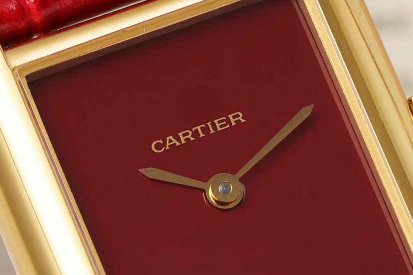 Cartyer Tank Louis Cartyer watch,Yellow Gold,Medium Model - Gorchic - $109.99