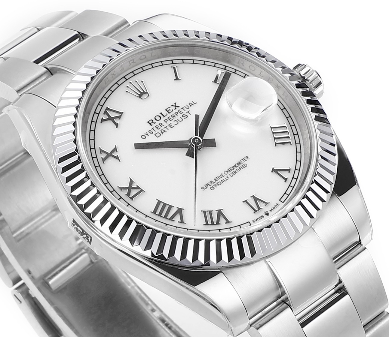 Rolex Datejust Rolex watch, Oystersteel, White Gold, Classic Size - Gorchic - $99.99