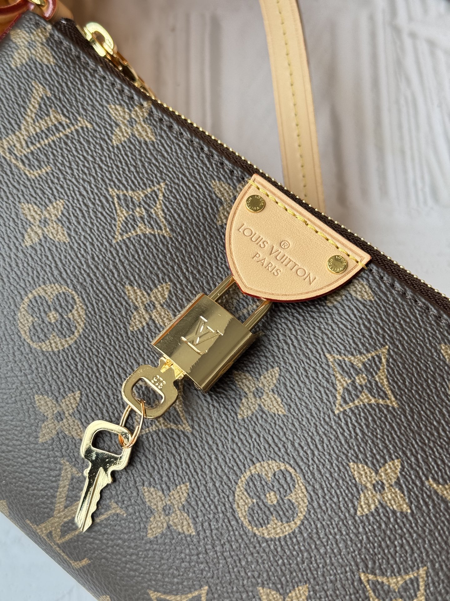 [TOP]Designer Monogram Pochette Tirette Gold Buckle Shoulder Bag - Brown - Gorchic - $199.99