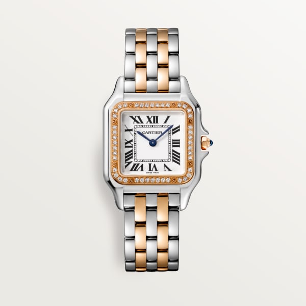 Cartyer Panthère de Cartyer watch, Rose Gold, Diamond, Medium Model - Gorchic - $120.99