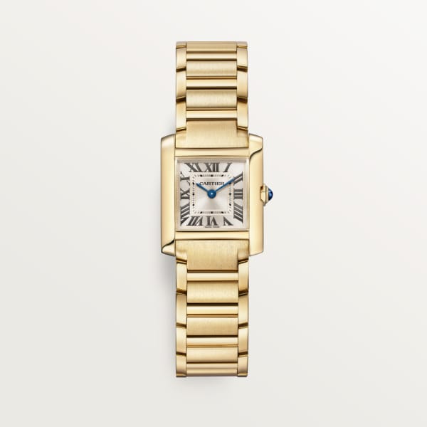 Cartyer Tank Française watch,Yellow Gold,Small Model - Gorchic - $143.99