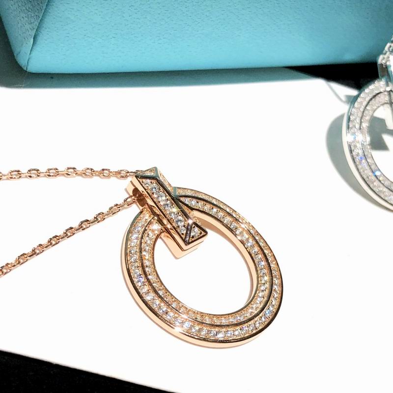 T.F. T T1 Narrow Circle Pendant Necklace - Gorchic - $44.99