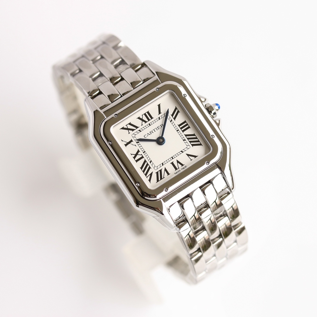 Cartyer Panthère de Cartyer watch, White Gold, Large Model - Gorchic - $120.99