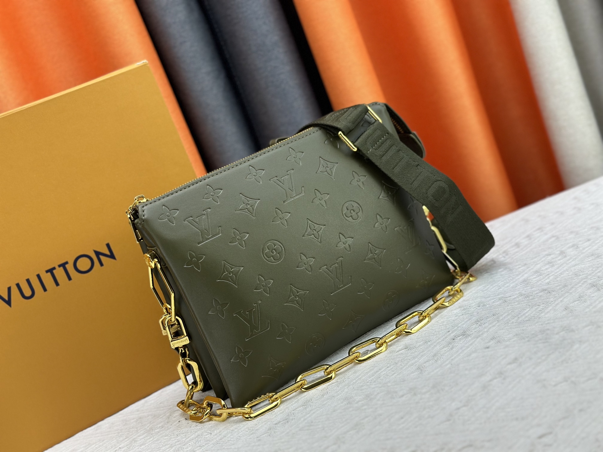 Designer Coussin MM Green - Handbag - Gorchic - $141.99