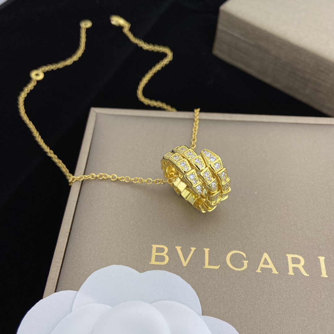 BV Serpenti Viper Necklace - Gorchic - $44.99