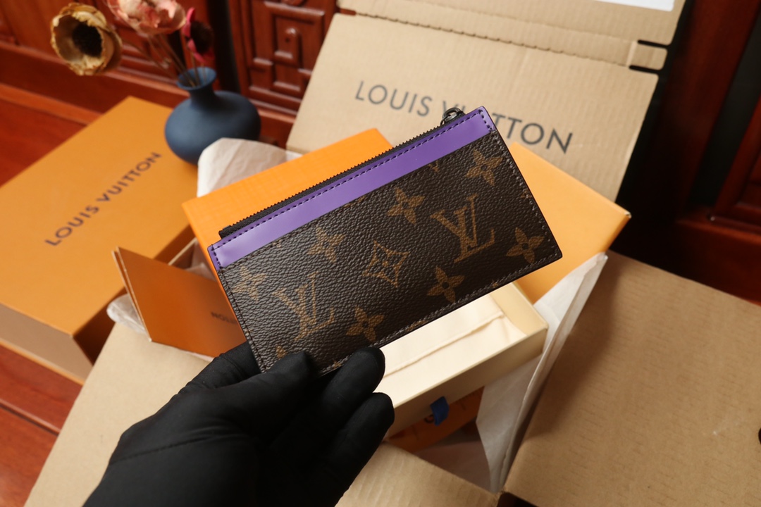 [TOP]Designer Monogram Macassar Coin Card Holder - Gorchic - $120.99