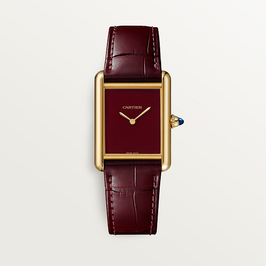 Cartyer Tank Louis Cartyer watch,Yellow Gold,Medium Model - Gorchic - $109.99