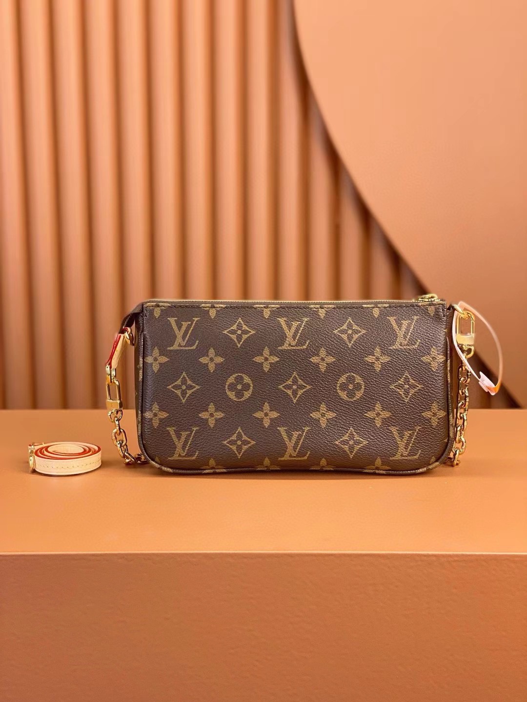 [TOP]Designer Pochette Accessoires Bag - Brown - Gorchic - $158.99