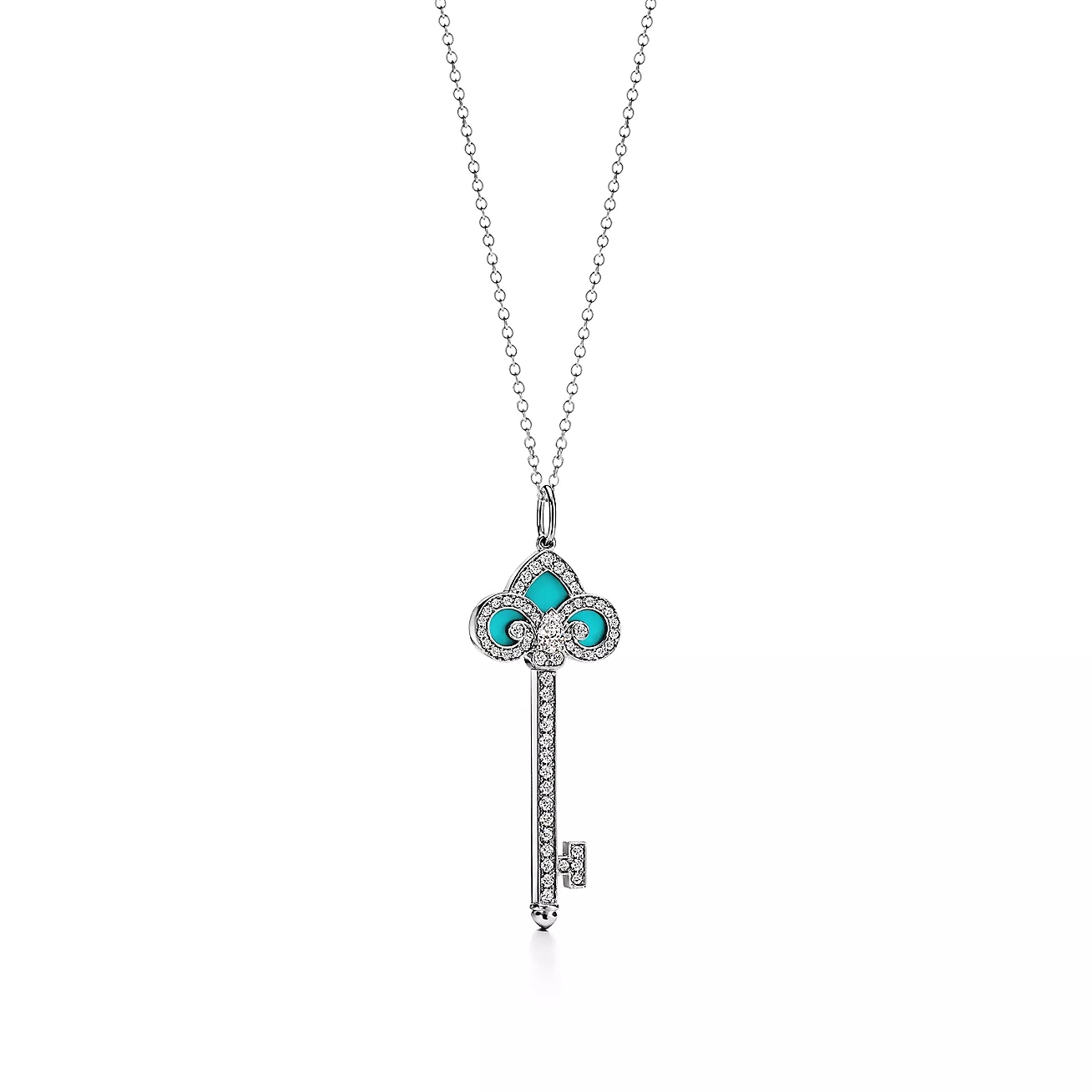 T.F. Keys Fleur de Lis Key Necklace - Gorchic - $44.99