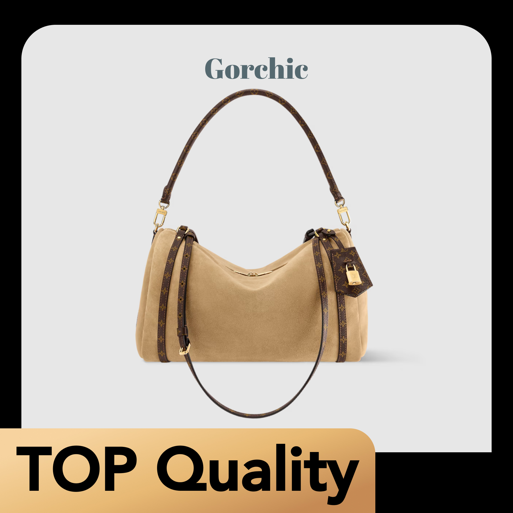 [TOP]Designer Express MM Bag - Monogram/Hazelnut color - Gorchic - $435.99