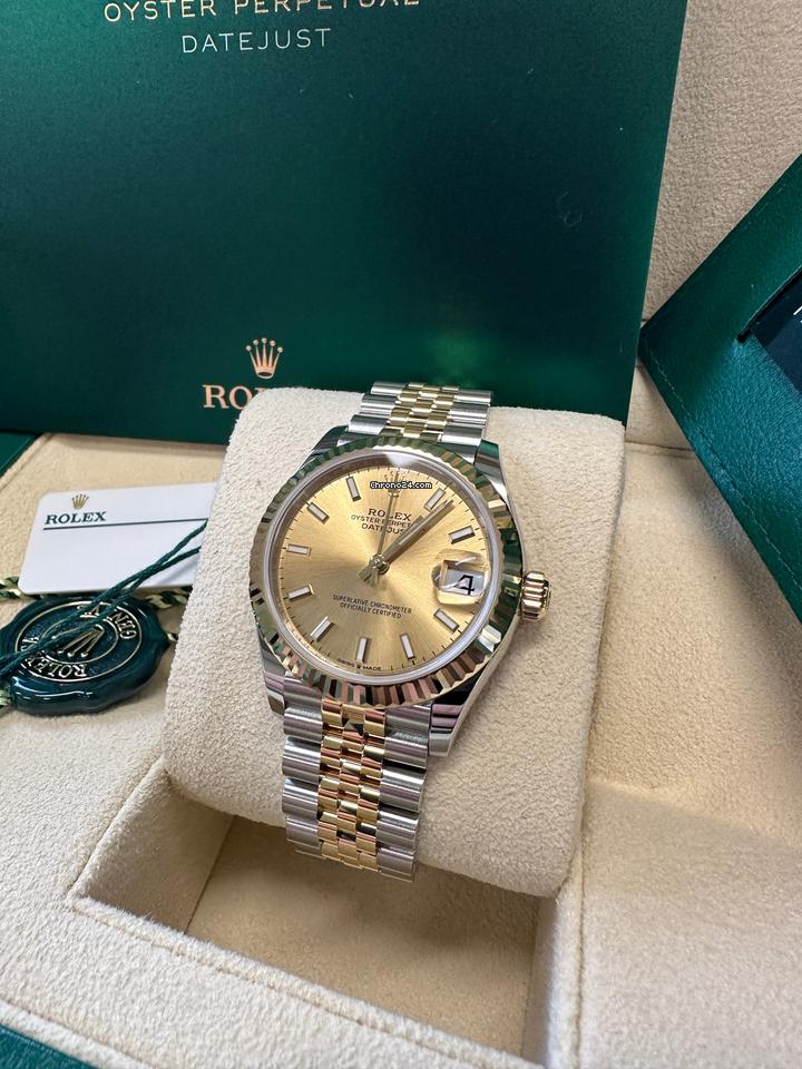 Rolex Datejust Rolex watch, Oystersteel, Yellow Gold, Steel,Classic Size - Gorchic - $130.99