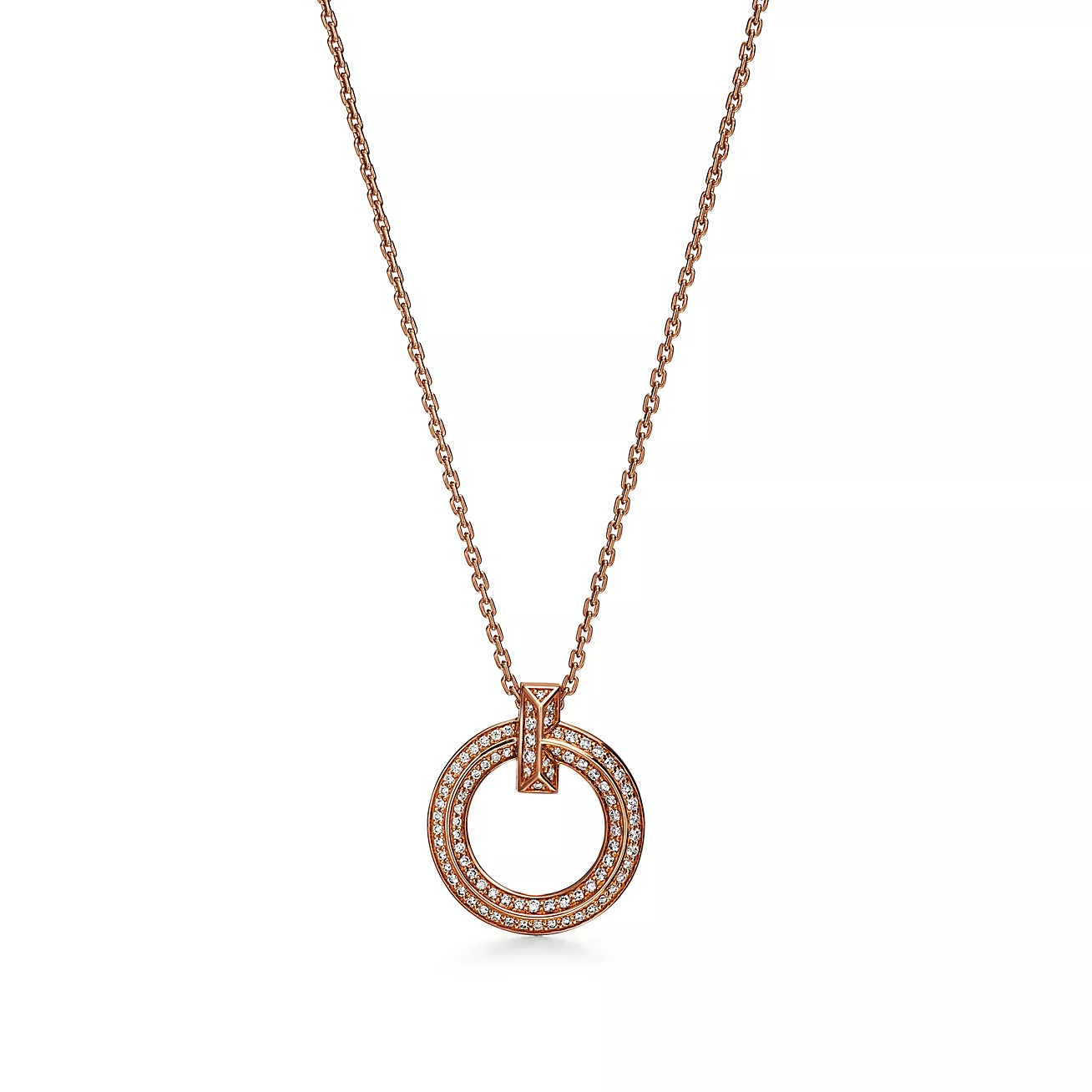 T.F. T T1 Narrow Circle Pendant Necklace - Gorchic - $44.99