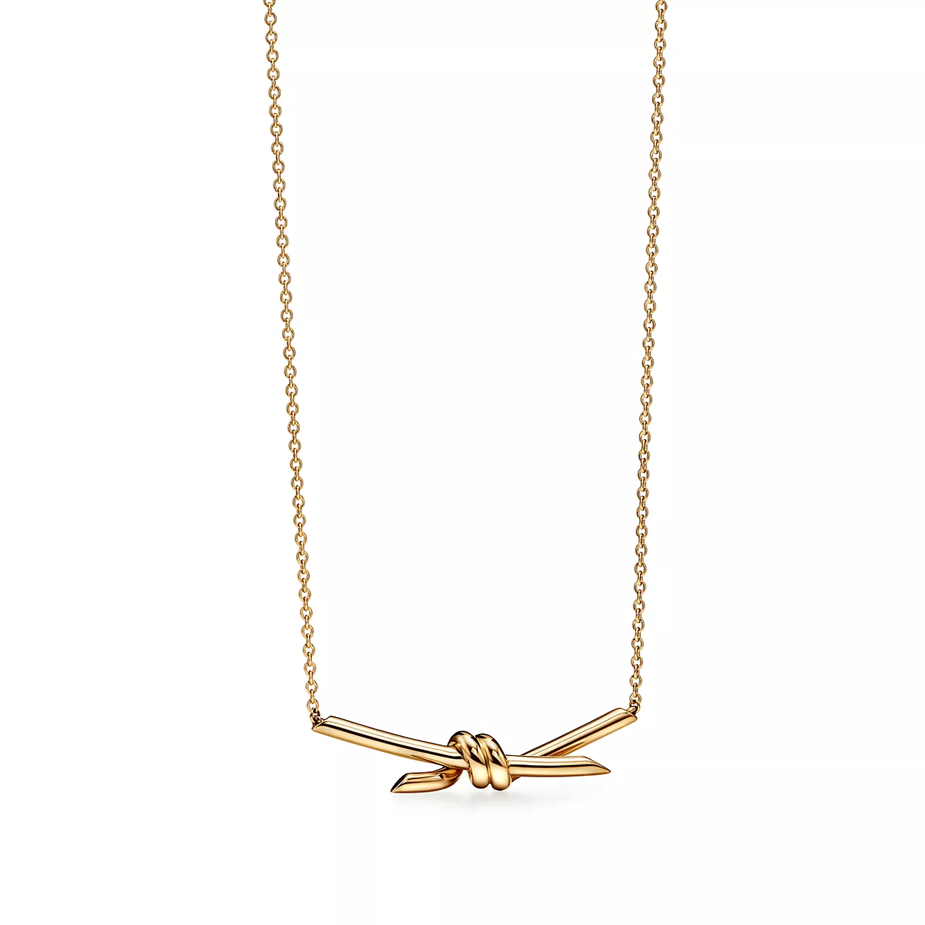 T.F. Knot Pendant Necklace - Gorchic - $44.99