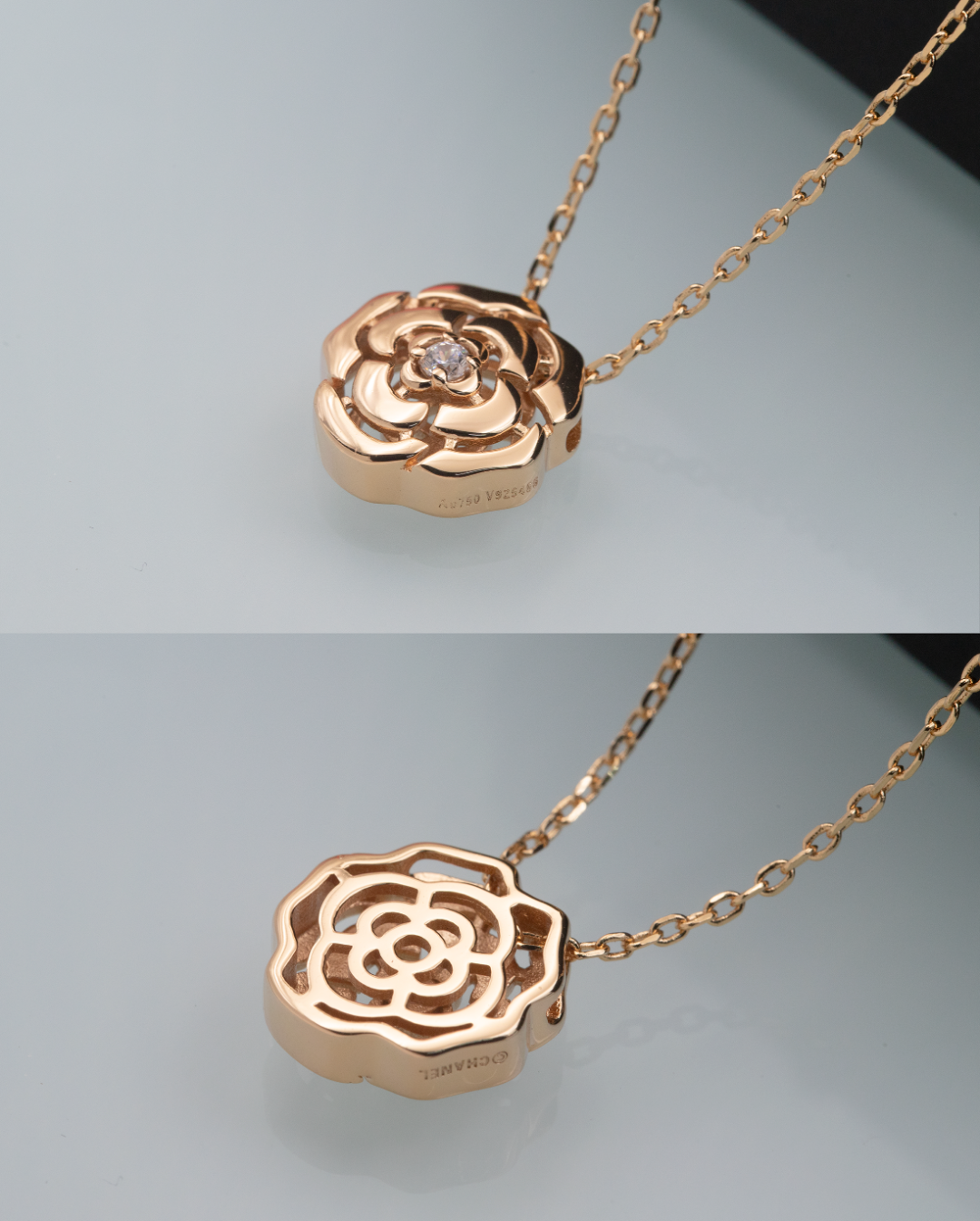 CC Inspired  Extrait de Camélia necklace - Gorchic - $44.99