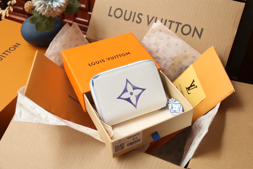 [TOP]Designer Zippy Coin Purse Bag - Blue - Gorchic - $136.99