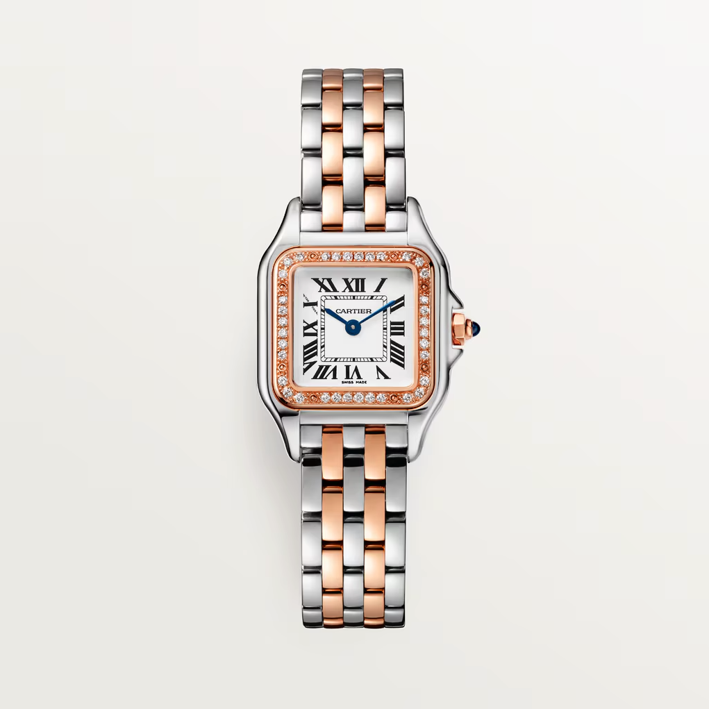Cartyer Panthère de Cartyer watch, Rose Gold, Diamond, Small Model - Gorchic - $120.99