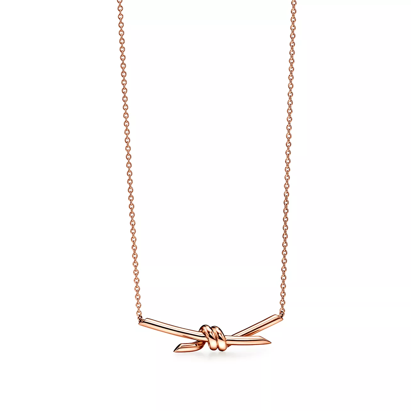 T.F. Knot Pendant Necklace - Gorchic - $44.99