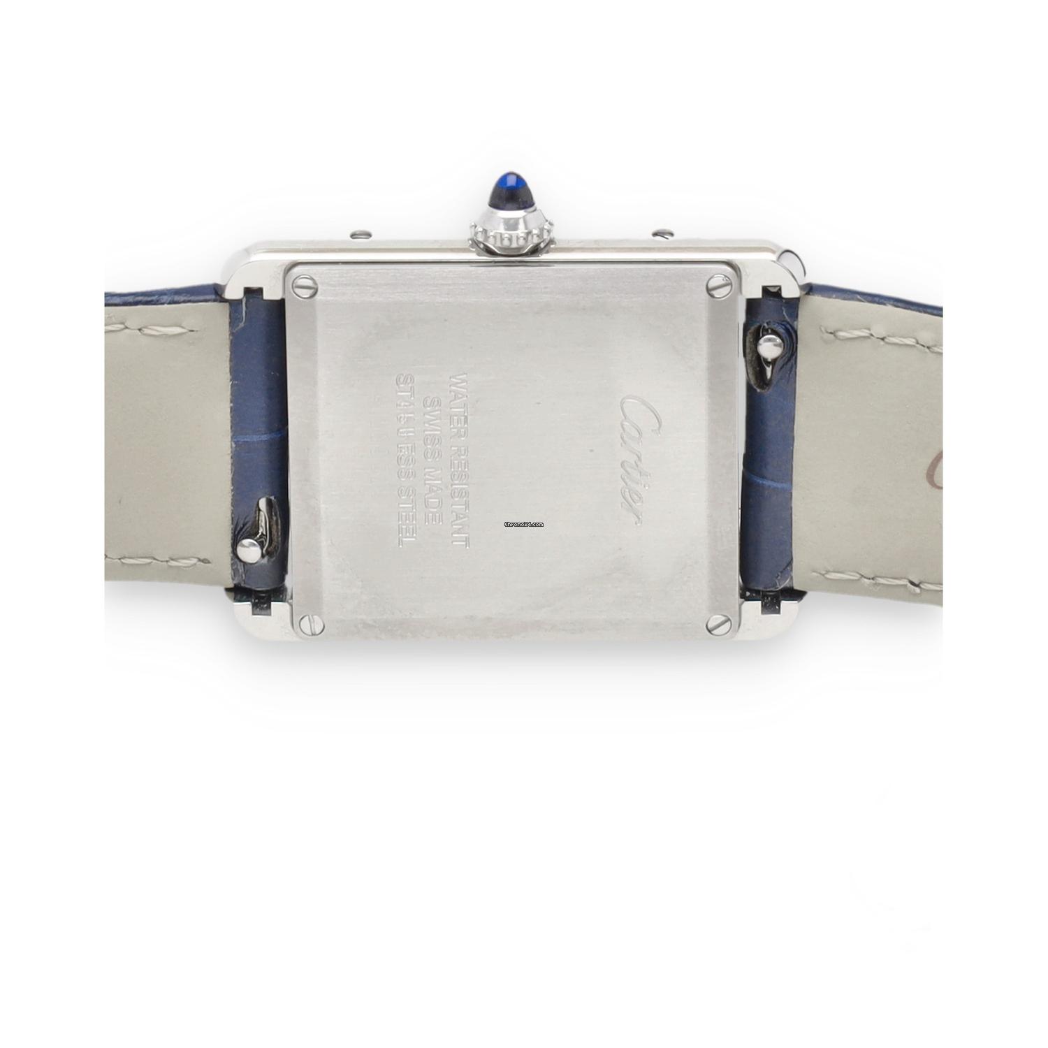 Cartyer Tank Must De Cartyer watch, White Gold, Large Model - Gorchic - $109.99