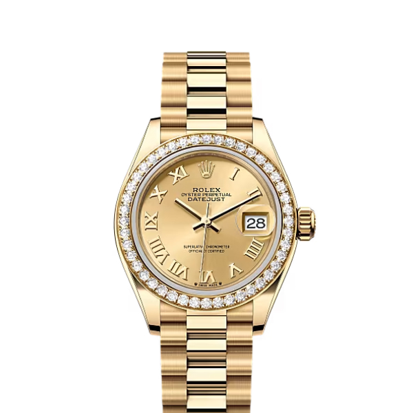 Rolex Datejust Rolex watch, Oystersteel, Yellow Gold, Diamonds, Classic Size - Gorchic - $109.99