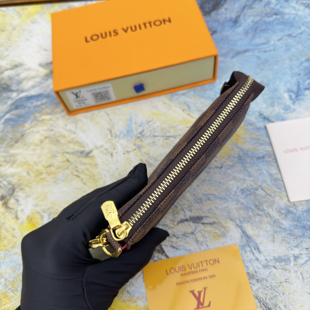 [TOP]Designer Damier Ebene Mini Pochette Accessoires Handbag - Black - Gorchic - $142.99