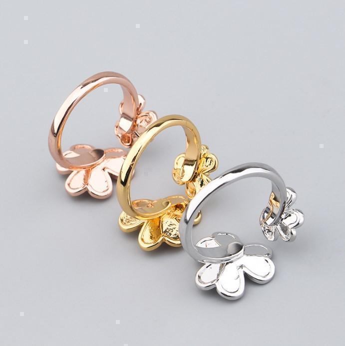 VAC Frivole Between the Finger ring, Yellow gold, diamonds - Gorchic - $39.99