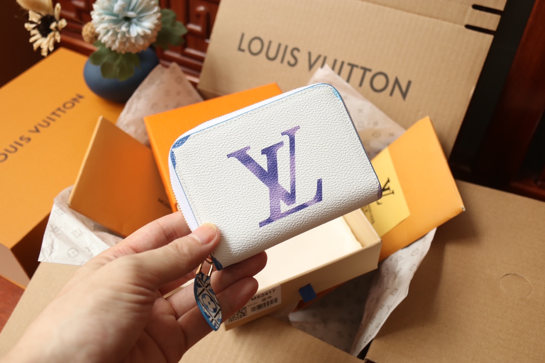 [TOP]Designer Zippy Coin Purse Bag - Blue - Gorchic - $136.99