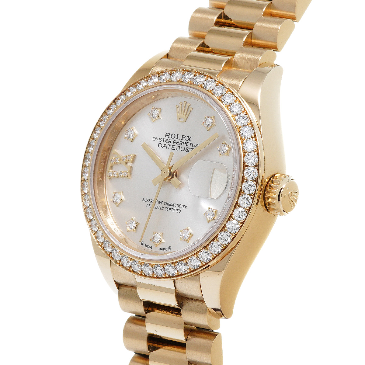 Rolex Datejust Rolex watch, Oystersteel, Yellow Gold, Diamonds, Classic Size - Gorchic - $246.99