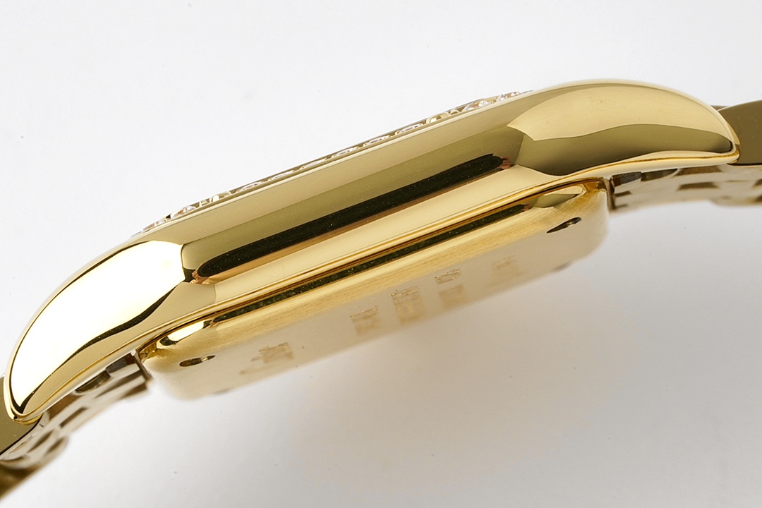 Cartyer Panthère de Cartyer watch, Yellow Gold, Diamond, Medium Model - Gorchic - $120.99