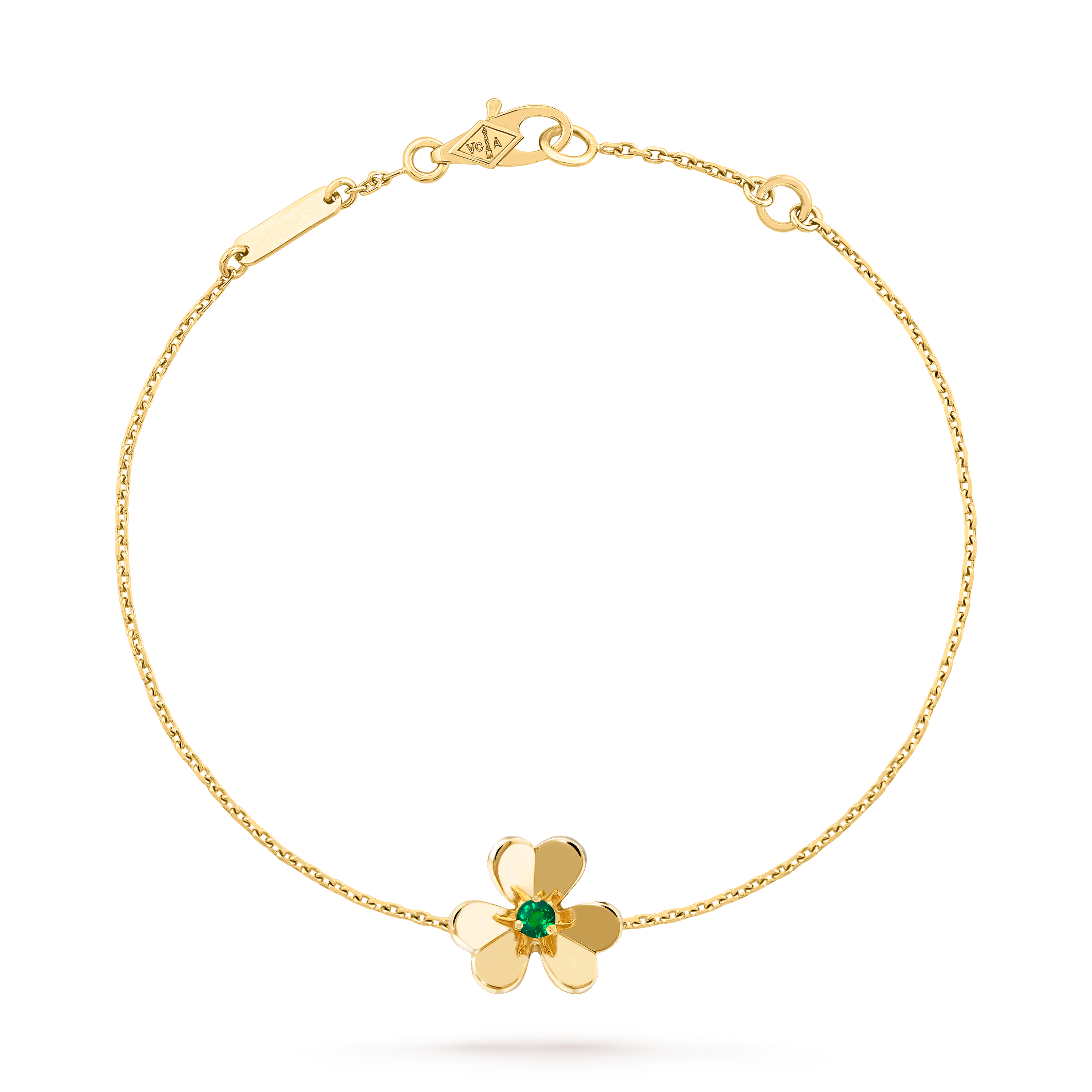 VAC Vinatge Frivole bracelet, Yellow gold, diamonds, Mini model - Gorchic - $48.99