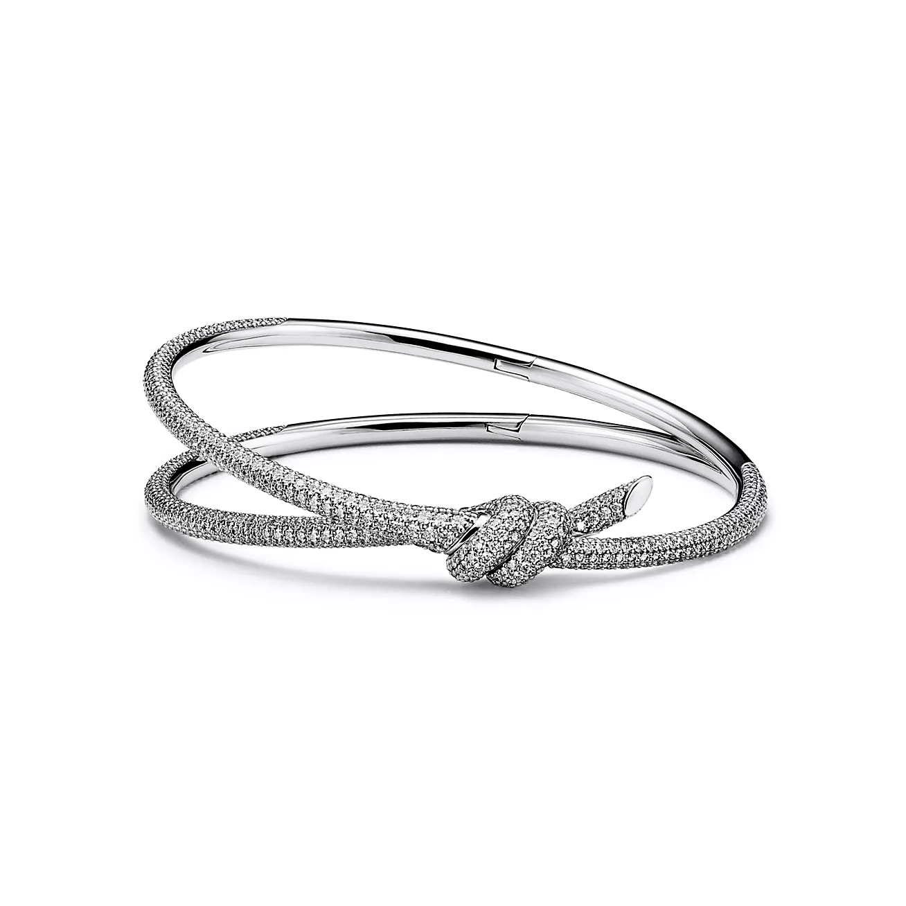 T.F. Knot Double Row Hinged Bracelet - Gorchic - $48.99