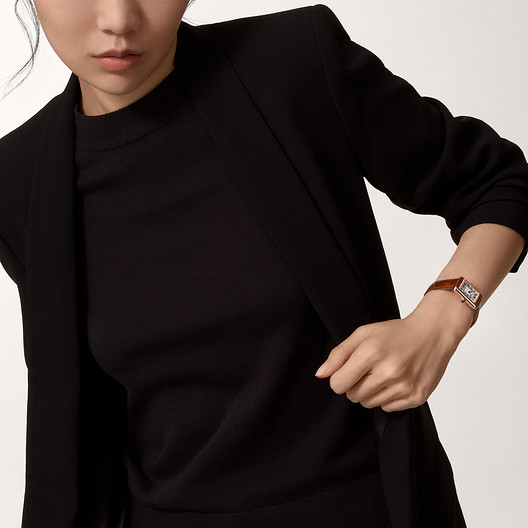 Cartyer TankLouis Cartyer watch, Rose Gold, Small Model - Gorchic - $125.99