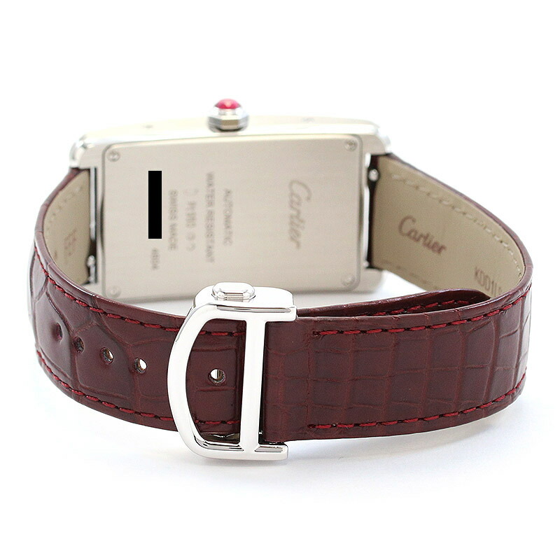 Cartyer Tank Américaine Cartyer watch, White Gold, Large Model - Gorchic - $109.99